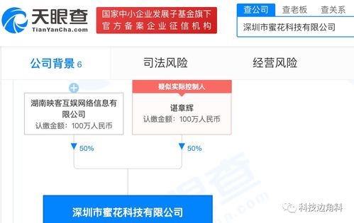 映客布局技術(shù)領(lǐng)域，成立深圳蜜花科技公司持股50%提供信息系統(tǒng)集成服務(wù)